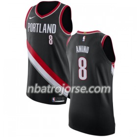 Män Portland Trail Blazers Tröja Al-Farouq Aminu 8 Nike 2017-18 Svart Swingman